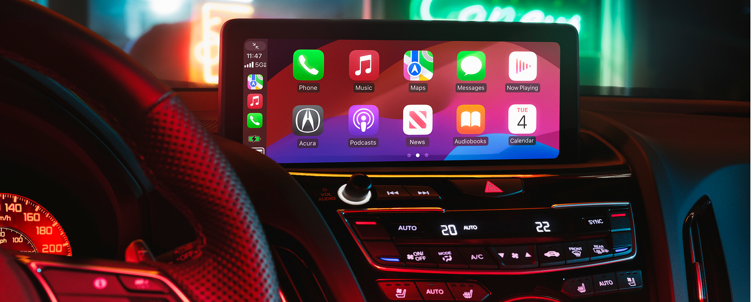 3/4 view of driver-side RDX cockpit.