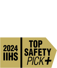 Lockup that reads: "2024 IIHS Top Safety Pick+".
