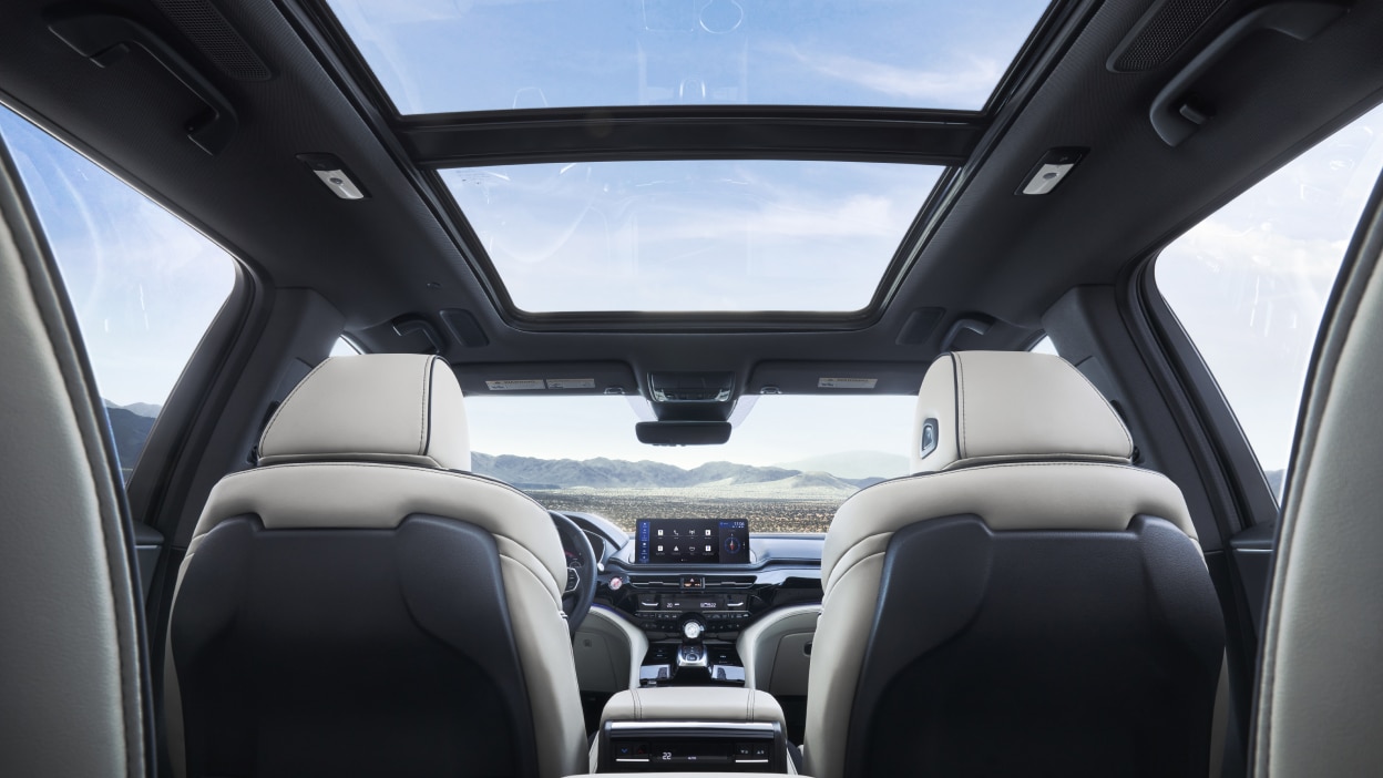 Vue avant du volant dans un MDX.